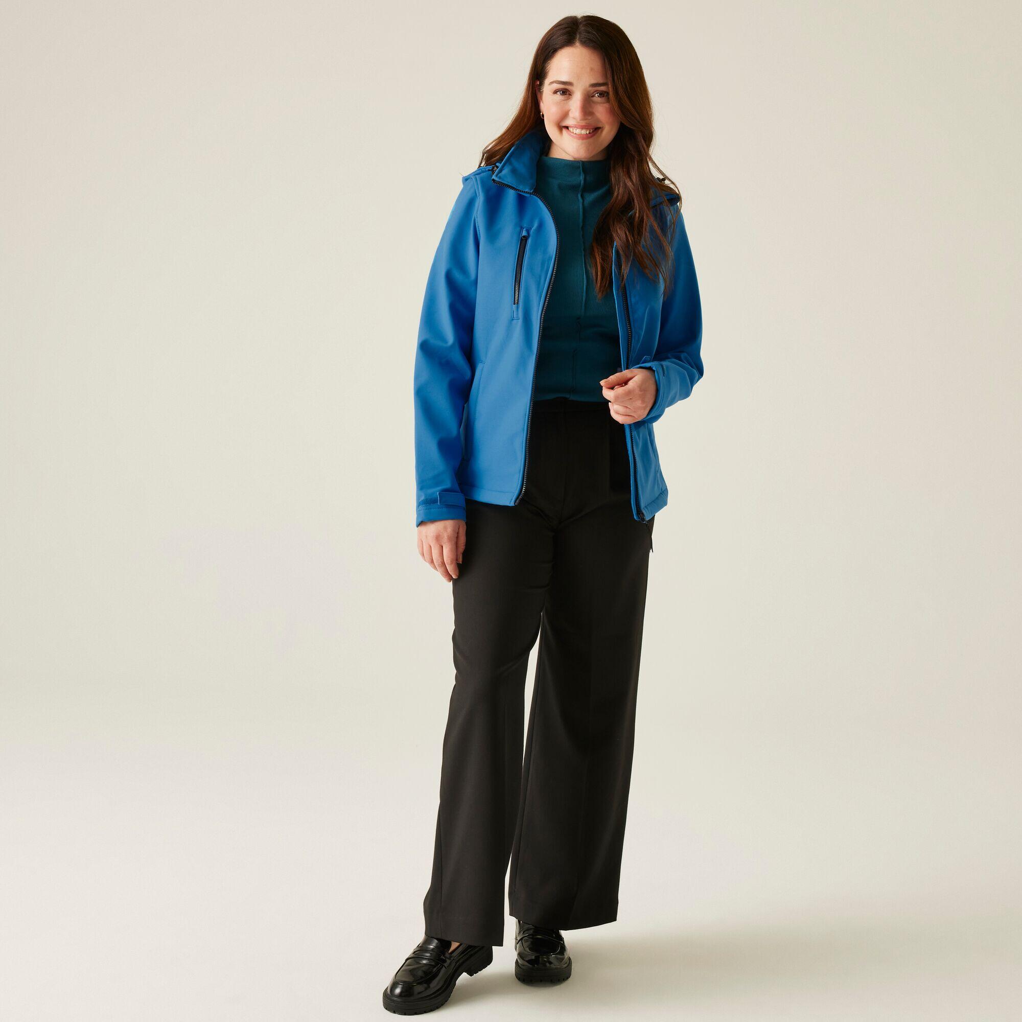 Jas Hiking Dames Waterdicht Ademend Windbestendig 3/6