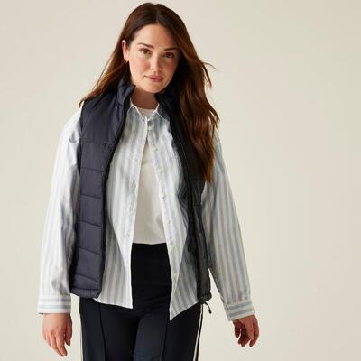 Jas wandelen dames padded design voorkant rits