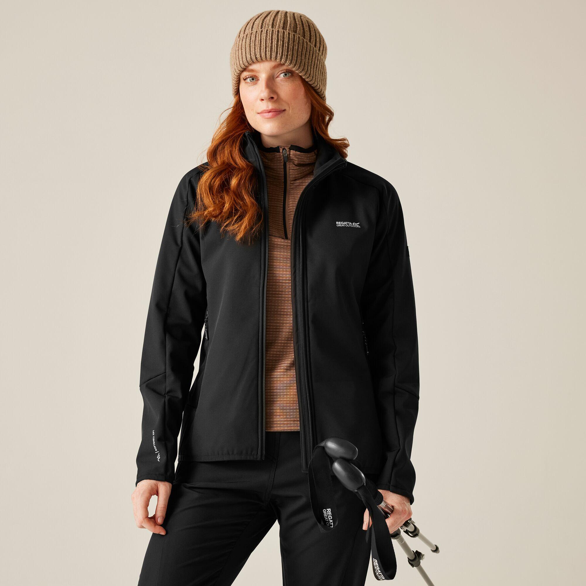 REGATTA Moutdale Wasserdichte Winddichte Atmungsaktive Softshell-Jacke für Damen