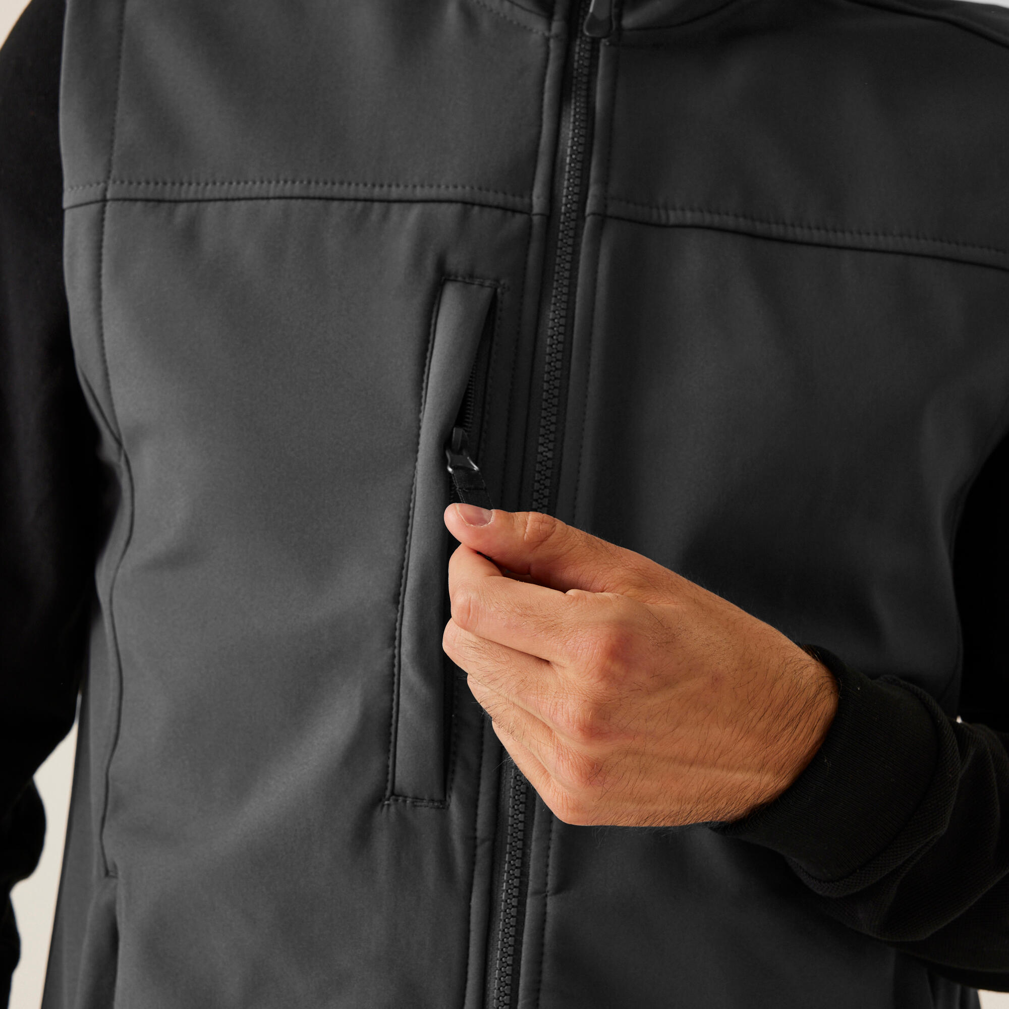 Vest Heren Outdoor Zip Front High Collar 5/6