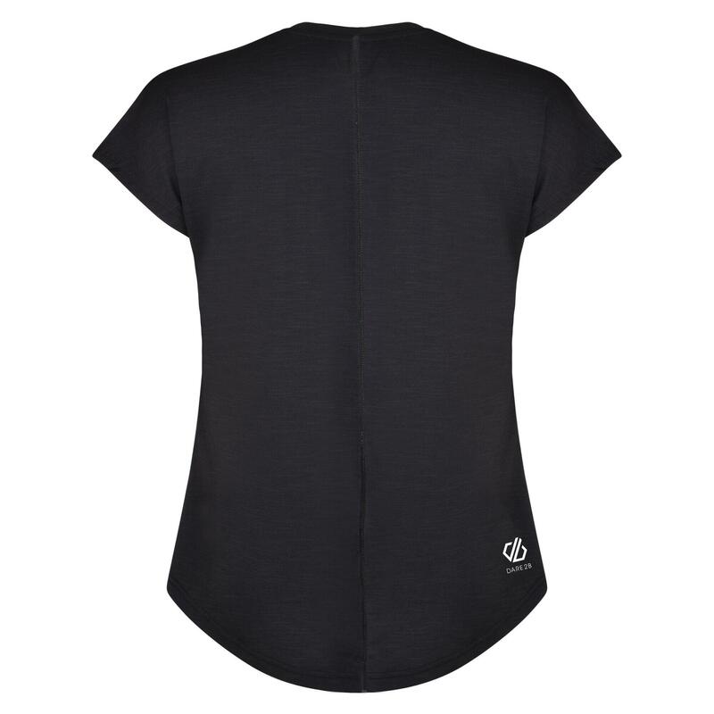 Wandershirt Vigilant Tee Freizeit Damen Black Ohne Atmungsaktiv DARE 2B