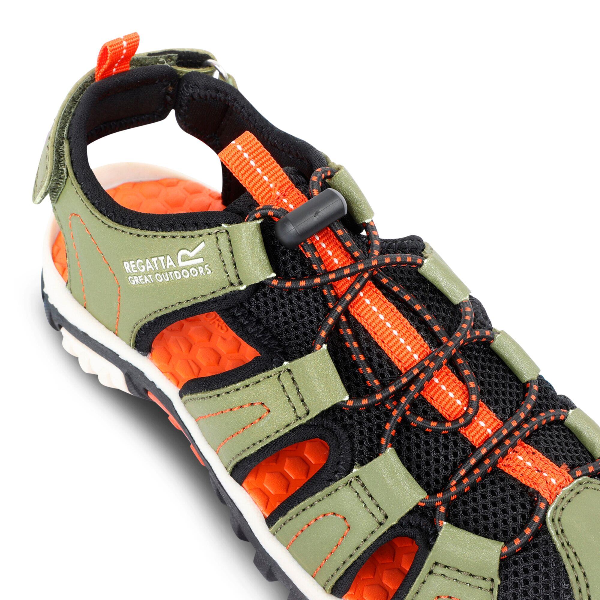 Sandales Et Tongs Enfants, Unisexe - REGATTA Westshore JR. - Green/Tangerine 7/7