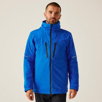 Herren Wandern Regenjacke wasserdicht - X-Pro Evader 3-in-1. blau