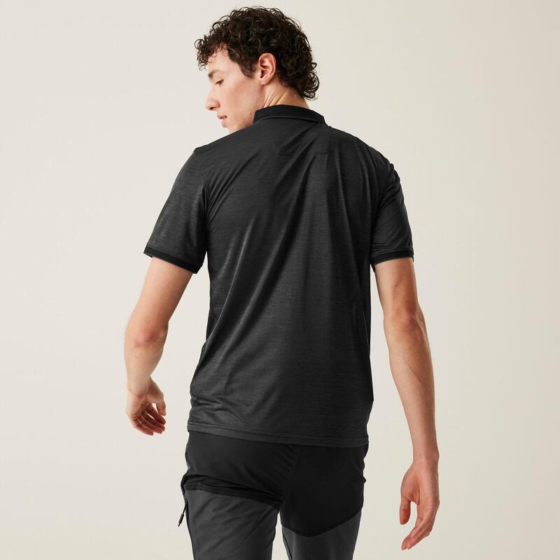 Funktionsshirt Remex II Wandern/Outdoor/Trekking Herren Black Atmungsaktiv