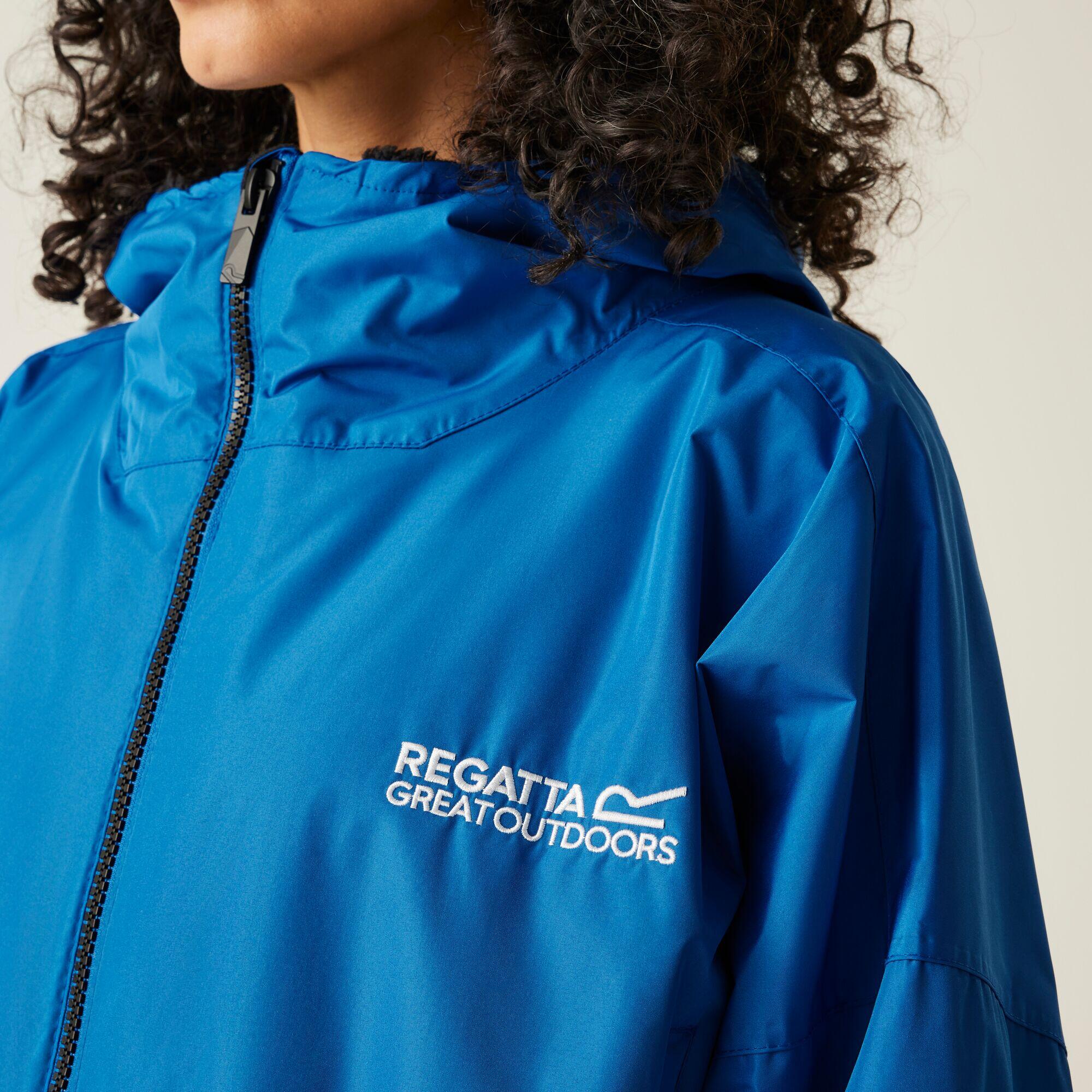 Owntop Accappatoio Impermeabile Unisex Asciugatura Rapida Con Cappuccio – Fodera In Pile Borg, Antivento Per Spiaggia, Surf E Nuoto