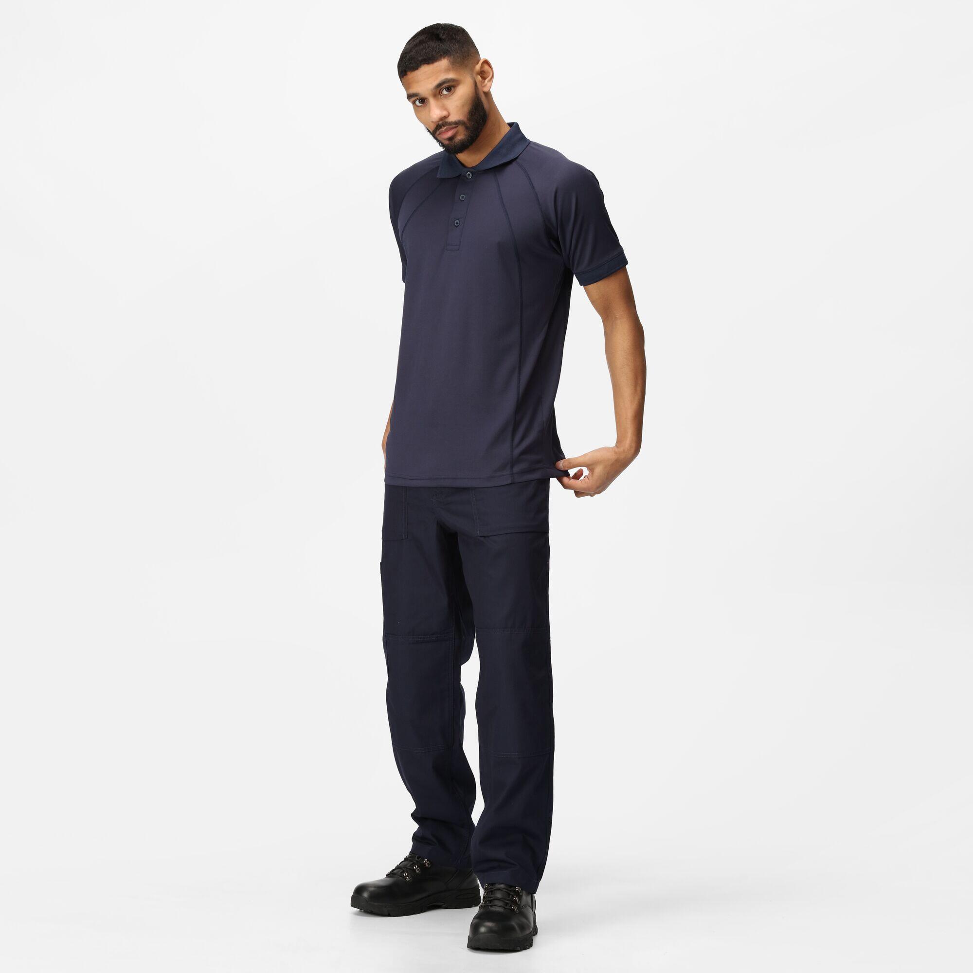 Camiseta hombre senderismo Regatta Coolweave Polo 3/5