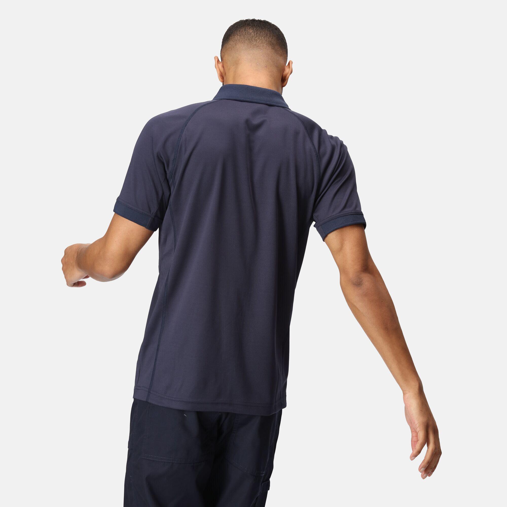 Camiseta hombre senderismo Regatta Coolweave Polo 2/5