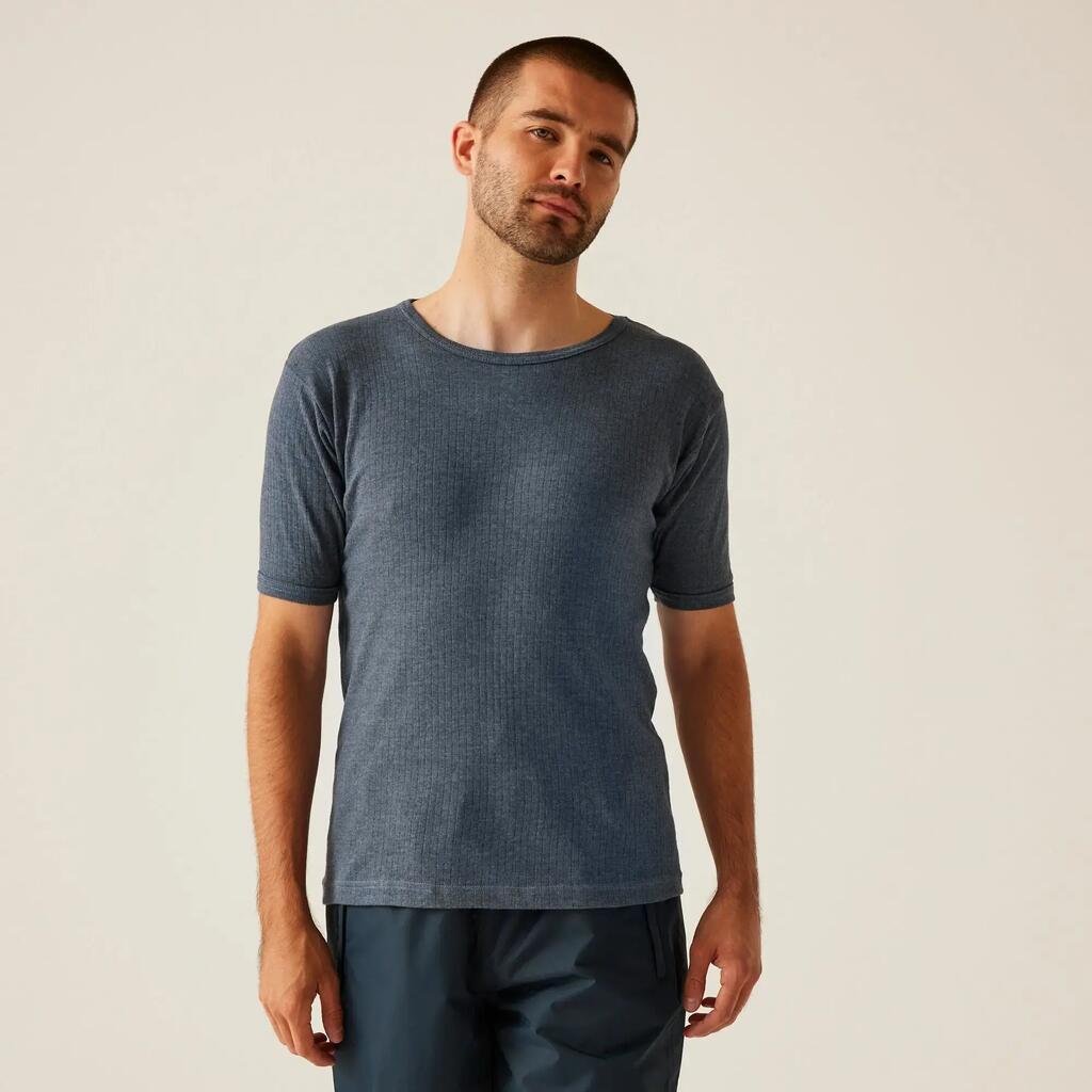 Mens Ribbed Thermal Short Sleeve Base Layer