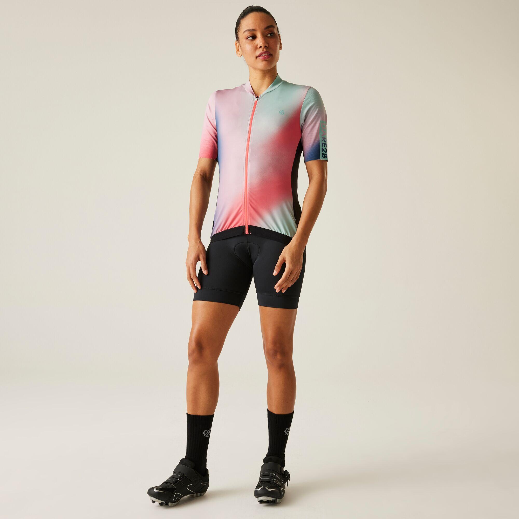 Fietsshort Dames Hoge Taille Stretchmateriaal 3/7