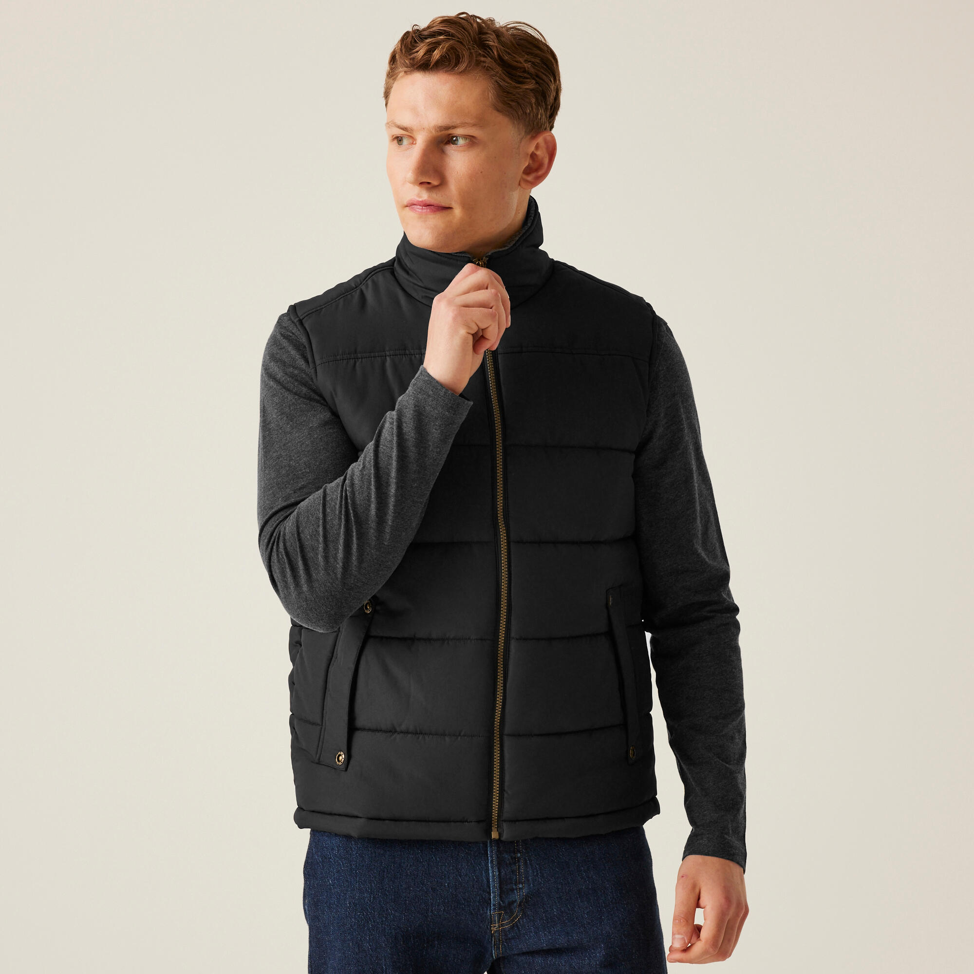 REGATTA Herren Jacke gepolstert - Altoona Bodywarmer, dunkelgrau
