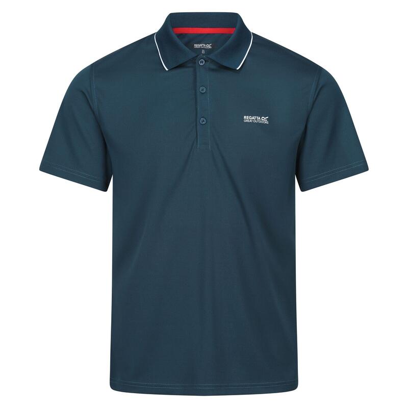 Poloshirt Maverik V Wandern/Outdoor/Trekking Herren MoonLt Denim Atmungsaktiv