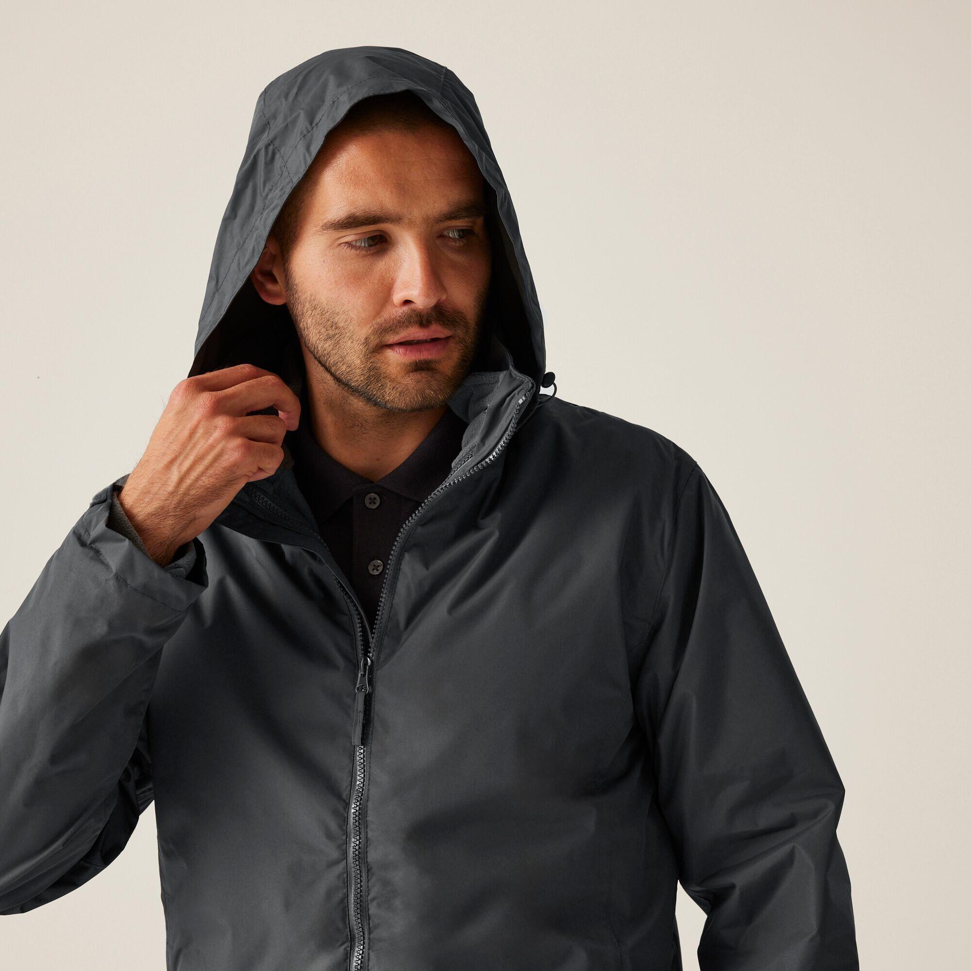 Herren Wandern Jacke Wasserdicht - Dunkelgrau 4/7