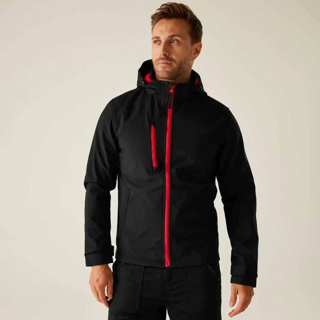Mens Venturer 3-layer Printable Hooded Softshell Jacket