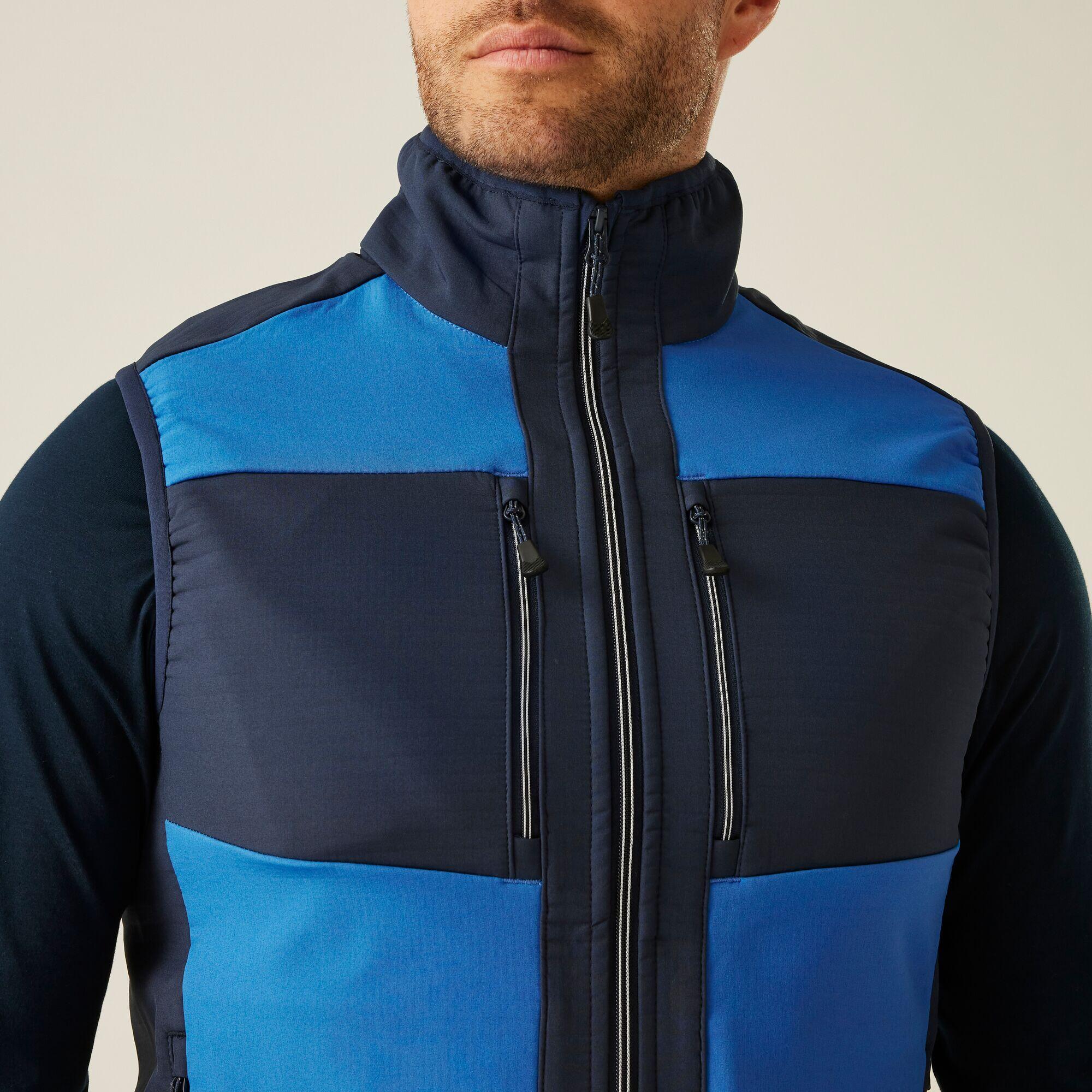Jas Volwassenen Stretch Softshell Wind- En Waterdicht Hybrid Bodywarmer 5/6