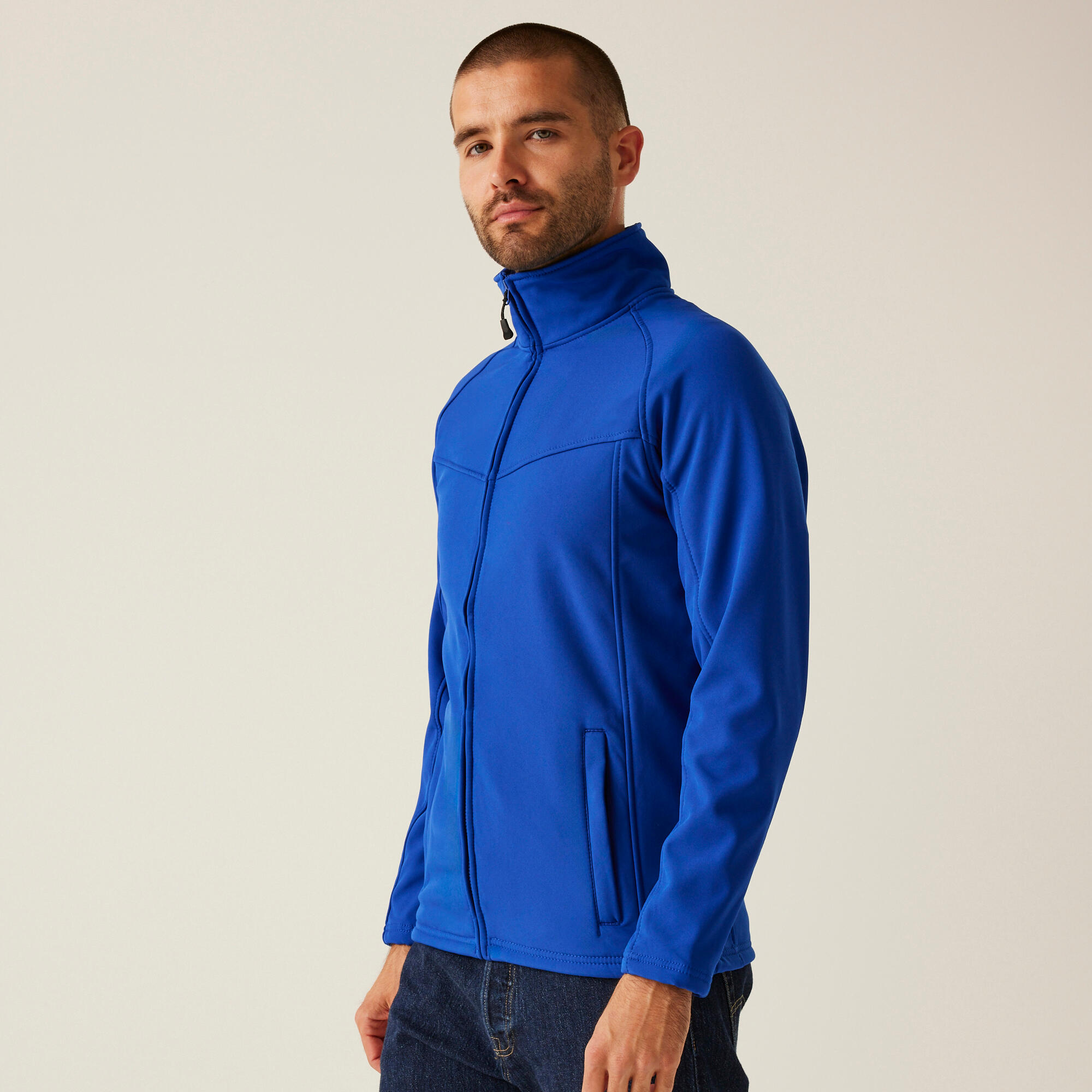 Regatta - Veste - Uproar Randonnée Homme - Softshell - Bleu - Decathlon