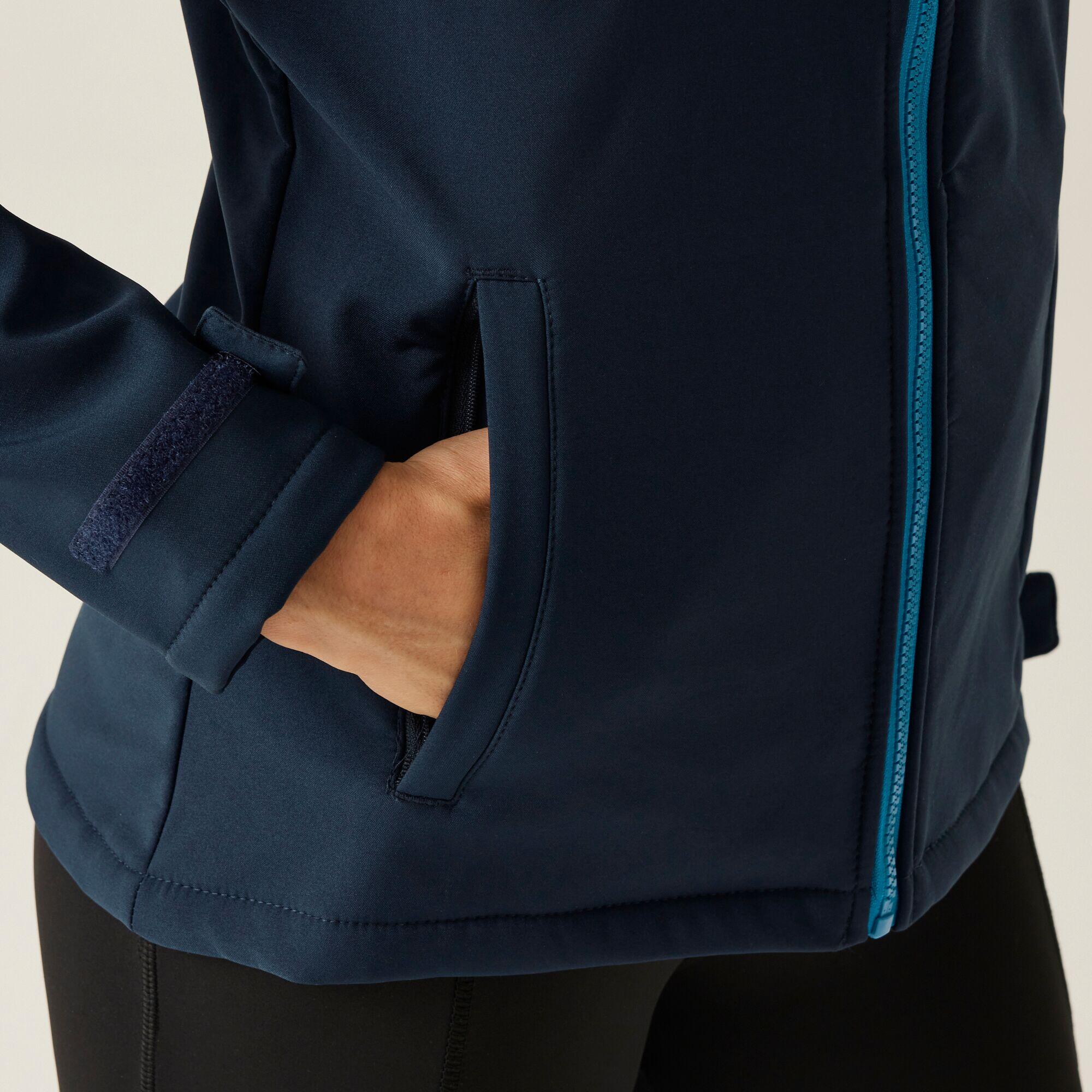 Jas Hiking Dames Waterdicht Ademend Windbestendig 4/6