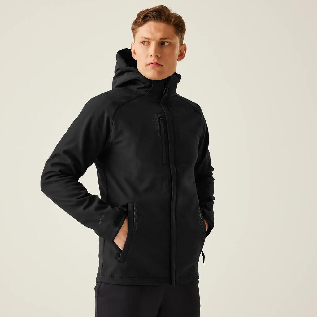 Mens Repeller Lined Softshell Hooded Jacket