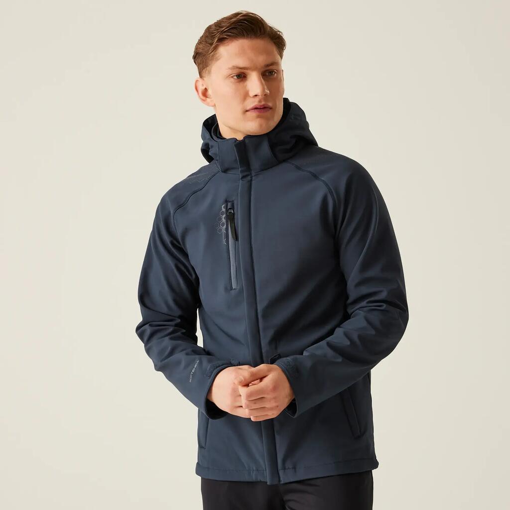 Mens Repeller Lined Softshell Hooded Jacket