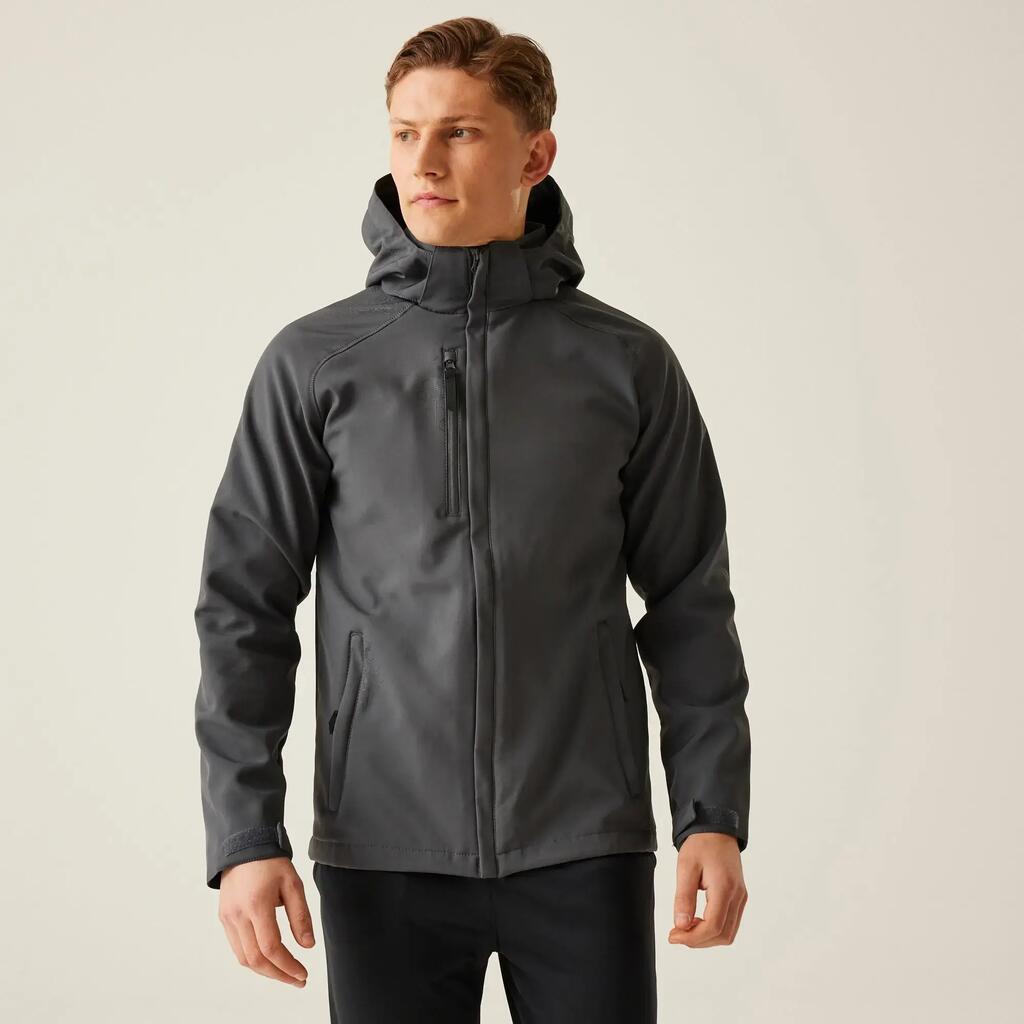 Mens Repeller Lined Softshell Hooded Jacket
