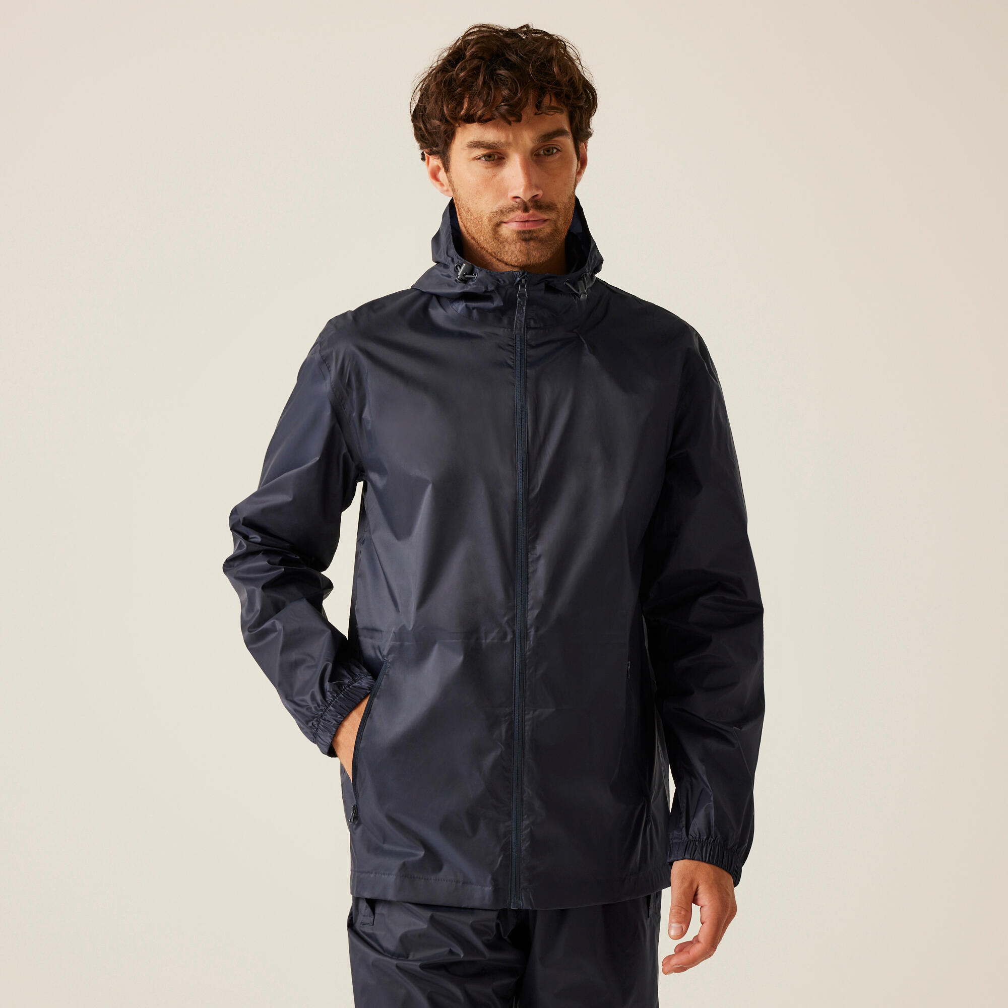 Regatta - Veste - Pro Packaway Jaune Homme - Coupe-pluie - Bleu - Decathlon