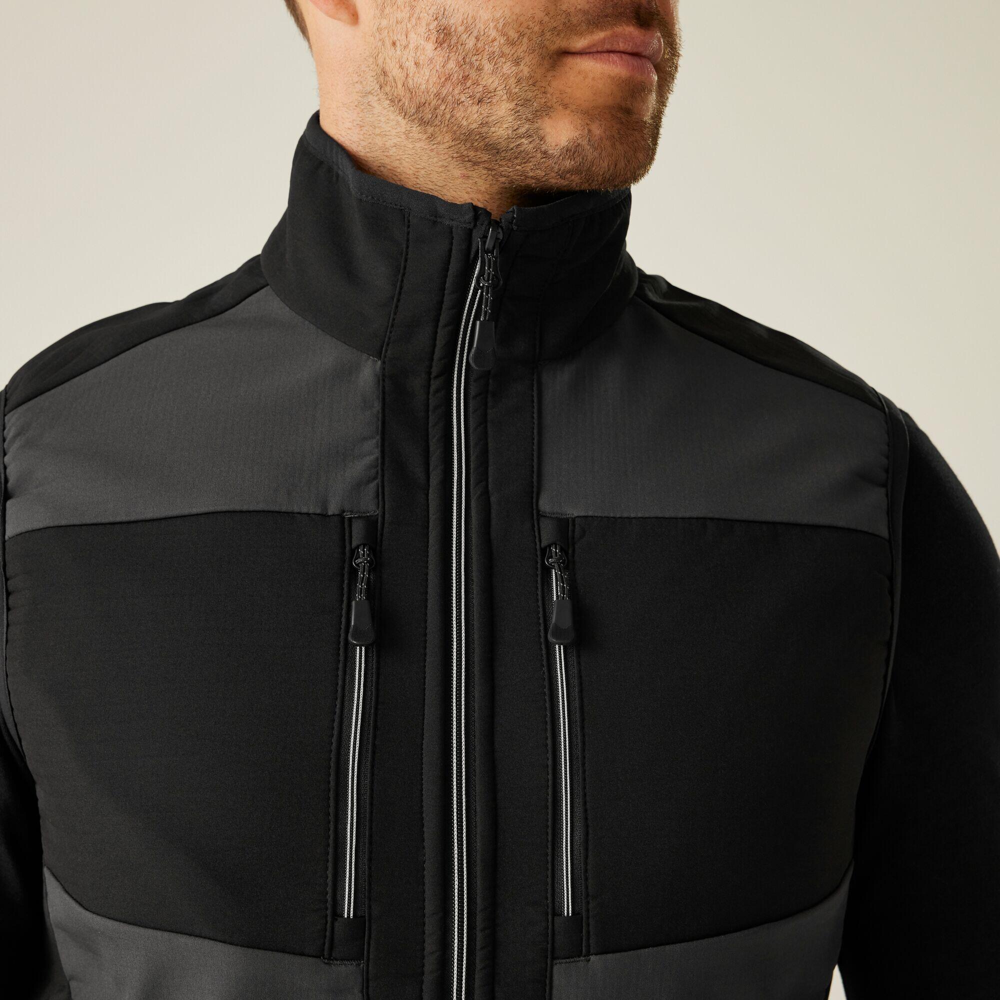 Jas Volwassenen Stretch Softshell Wind- En Waterdicht Hybrid Bodywarmer 5/7
