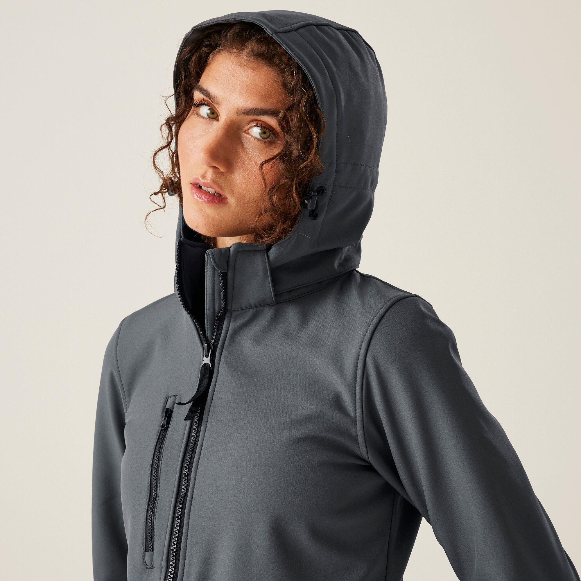 Jas Hiking Dames Waterdicht Ademend Windbestendig 5/6