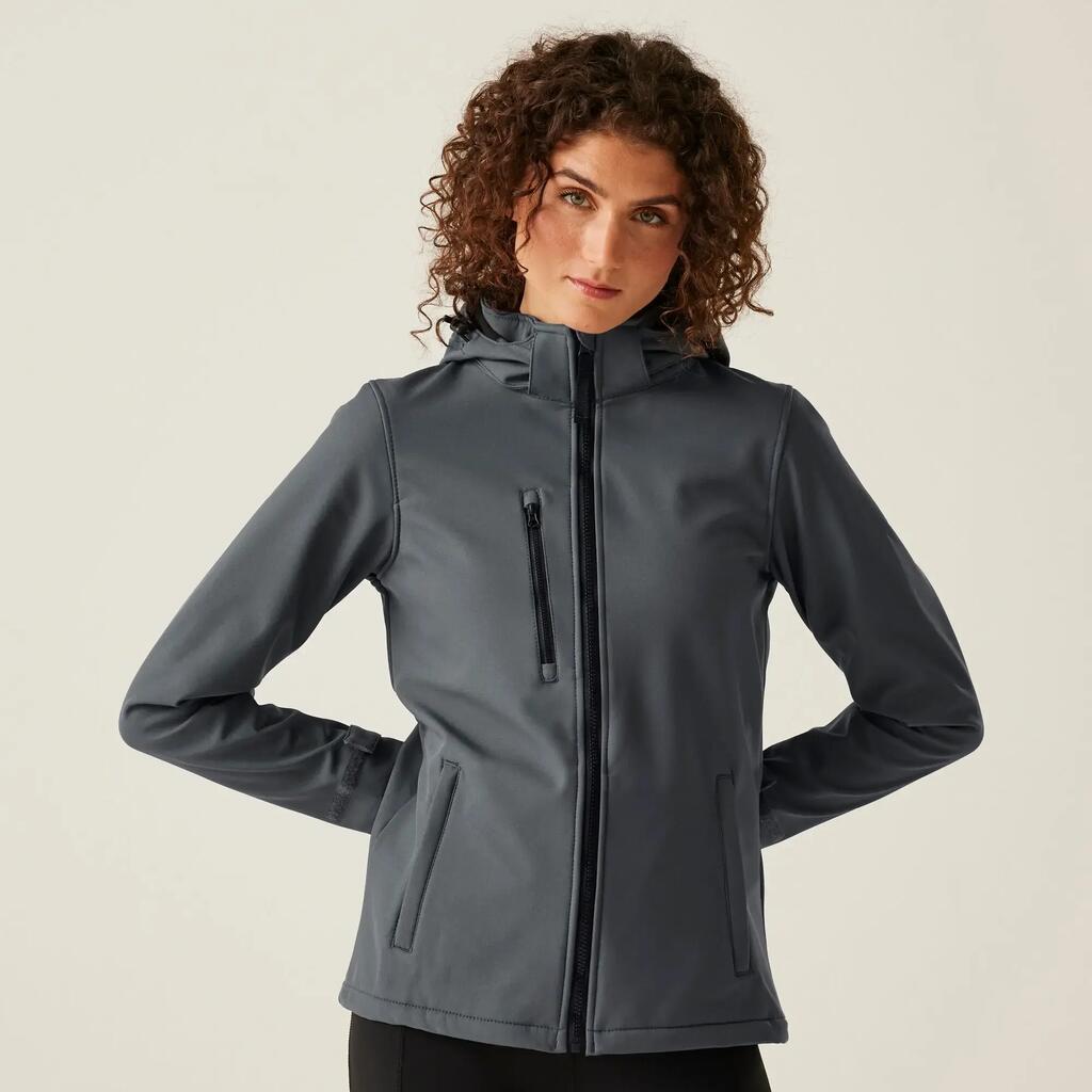 Womens Venturer 3-layer Printable Hooded Softshell Jacket