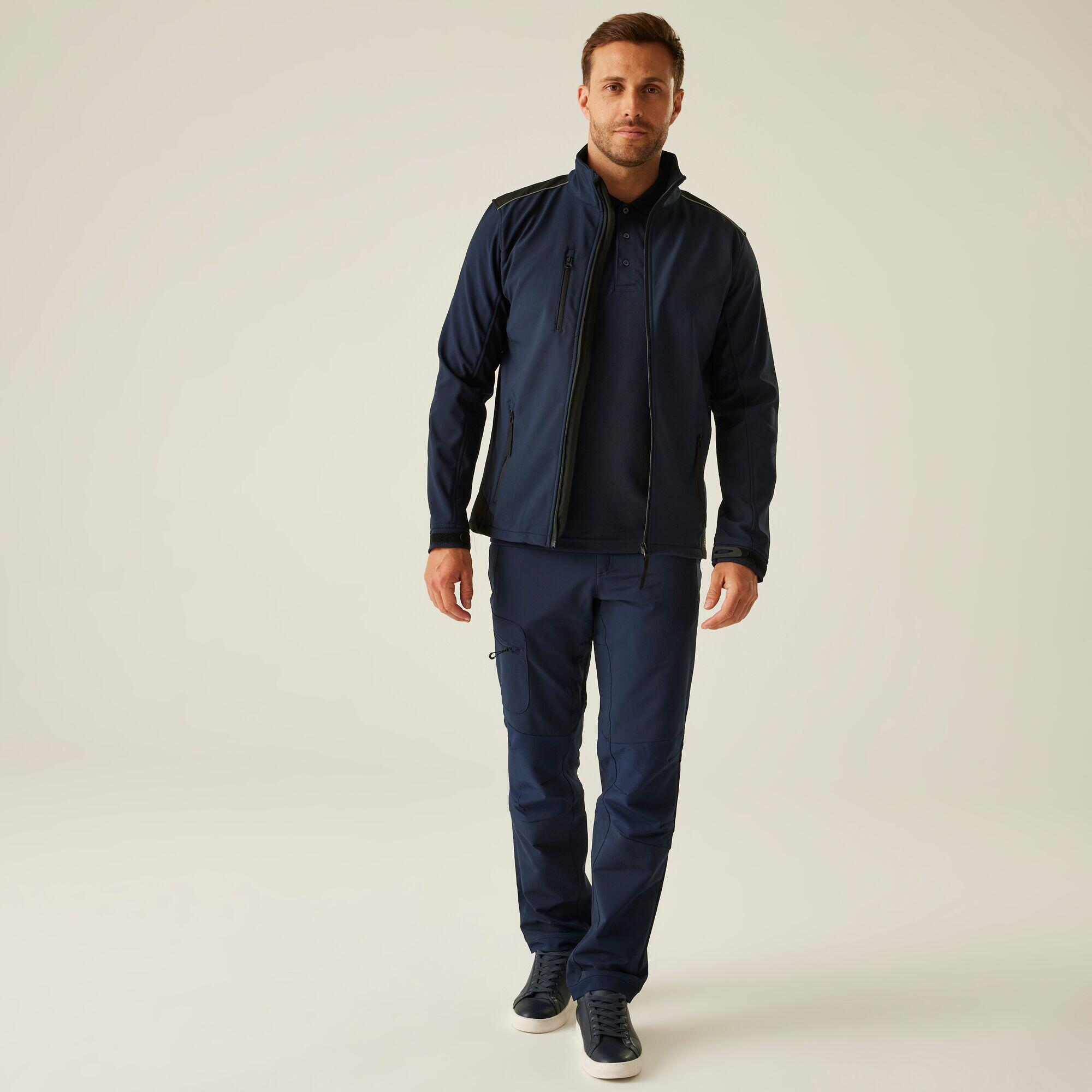 Herren Wandern Jacke - Sandstorm Softshell, schwarz 3/6