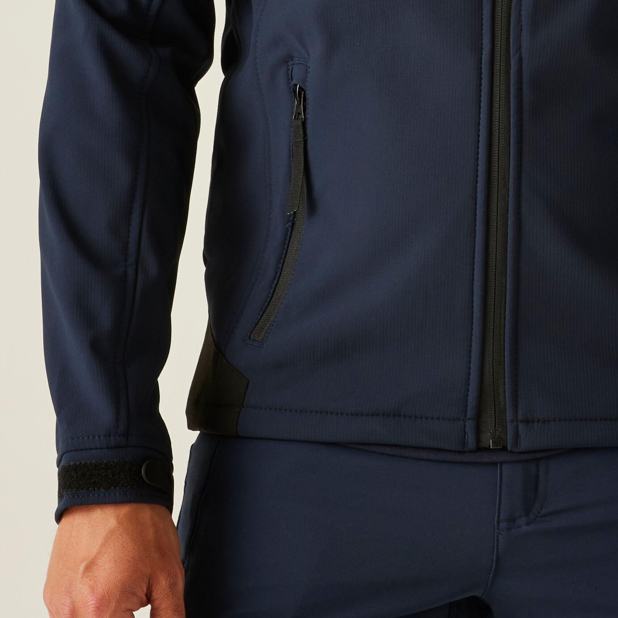 Herren Wandern Jacke - Sandstorm Softshell, schwarz 5/6