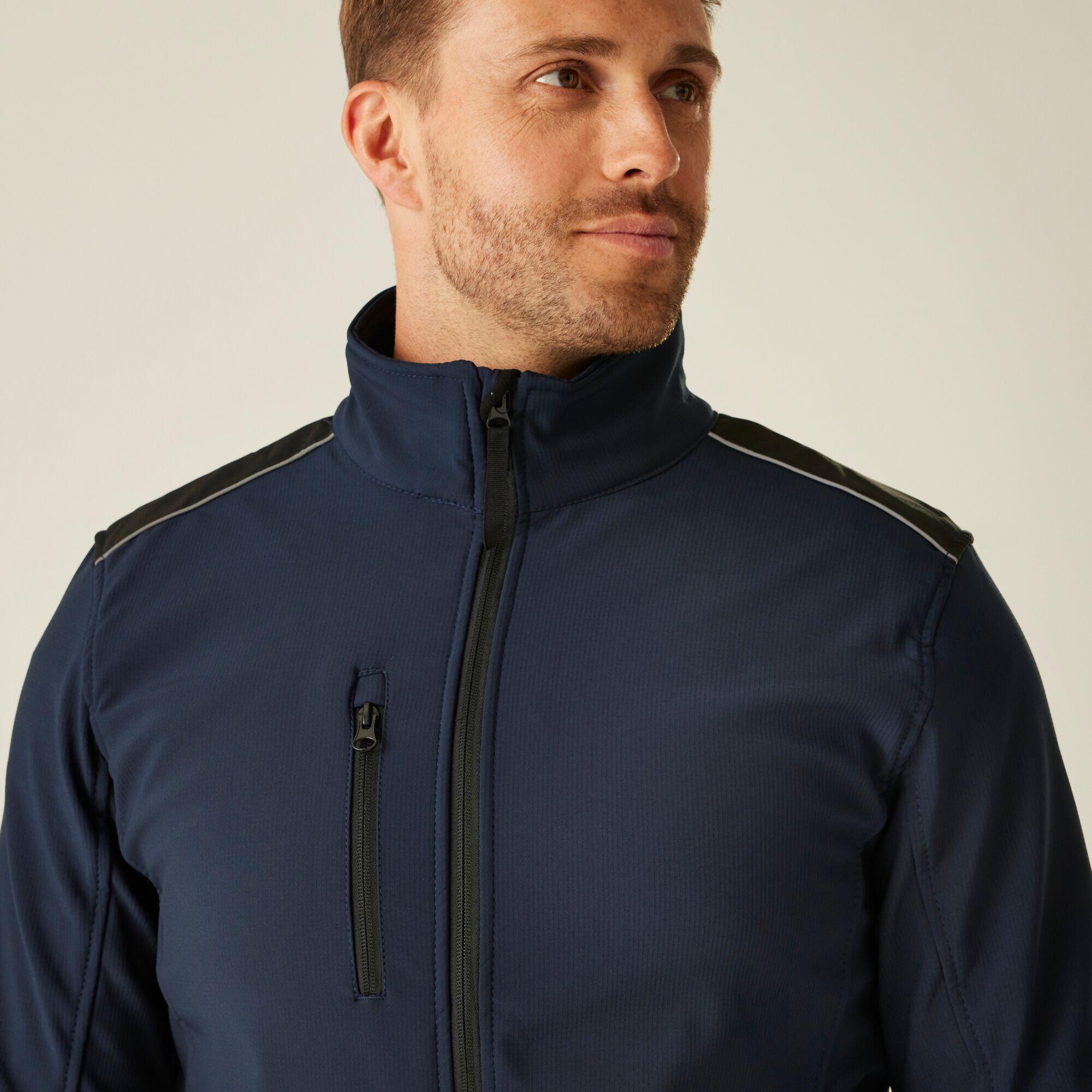 Herren Wandern Jacke - Sandstorm Softshell, schwarz 4/6