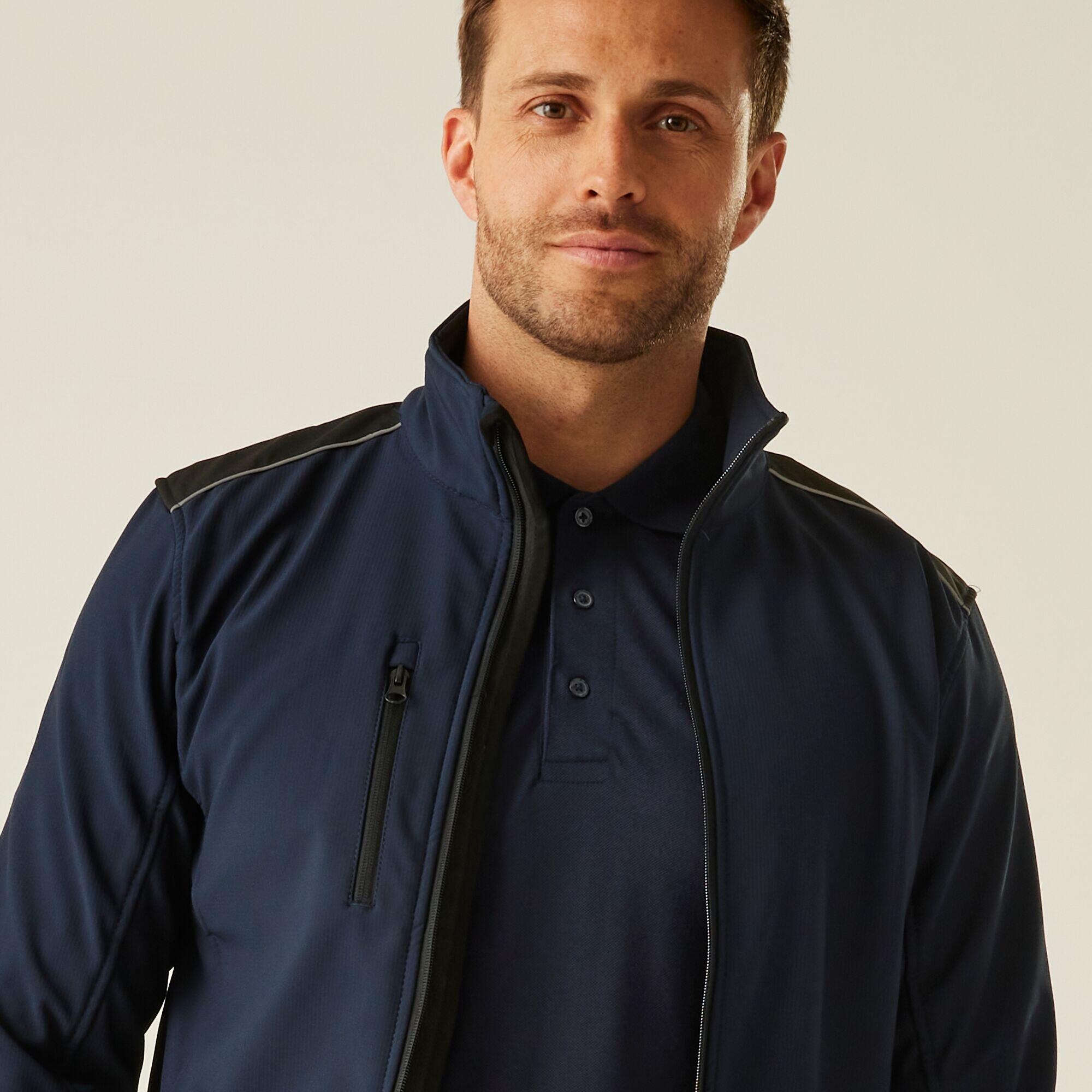 Herren Wandern Jacke - Sandstorm Softshell, schwarz 6/6