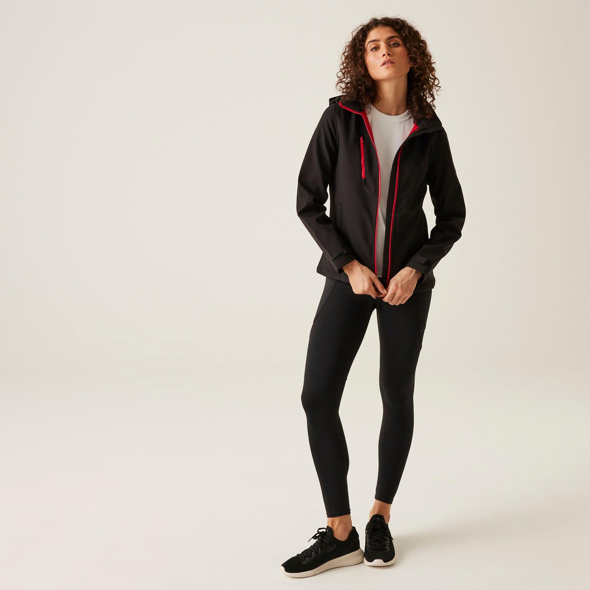 Jas Hiking Dames Waterdicht Ademend Windbestendig 3/6