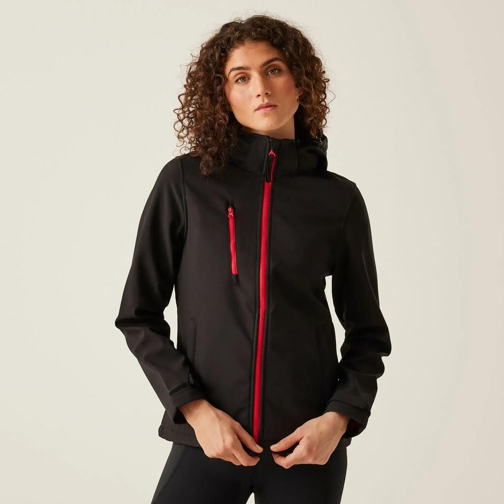 Womens Venturer 3-layer Printable Hooded Softshell Jacket