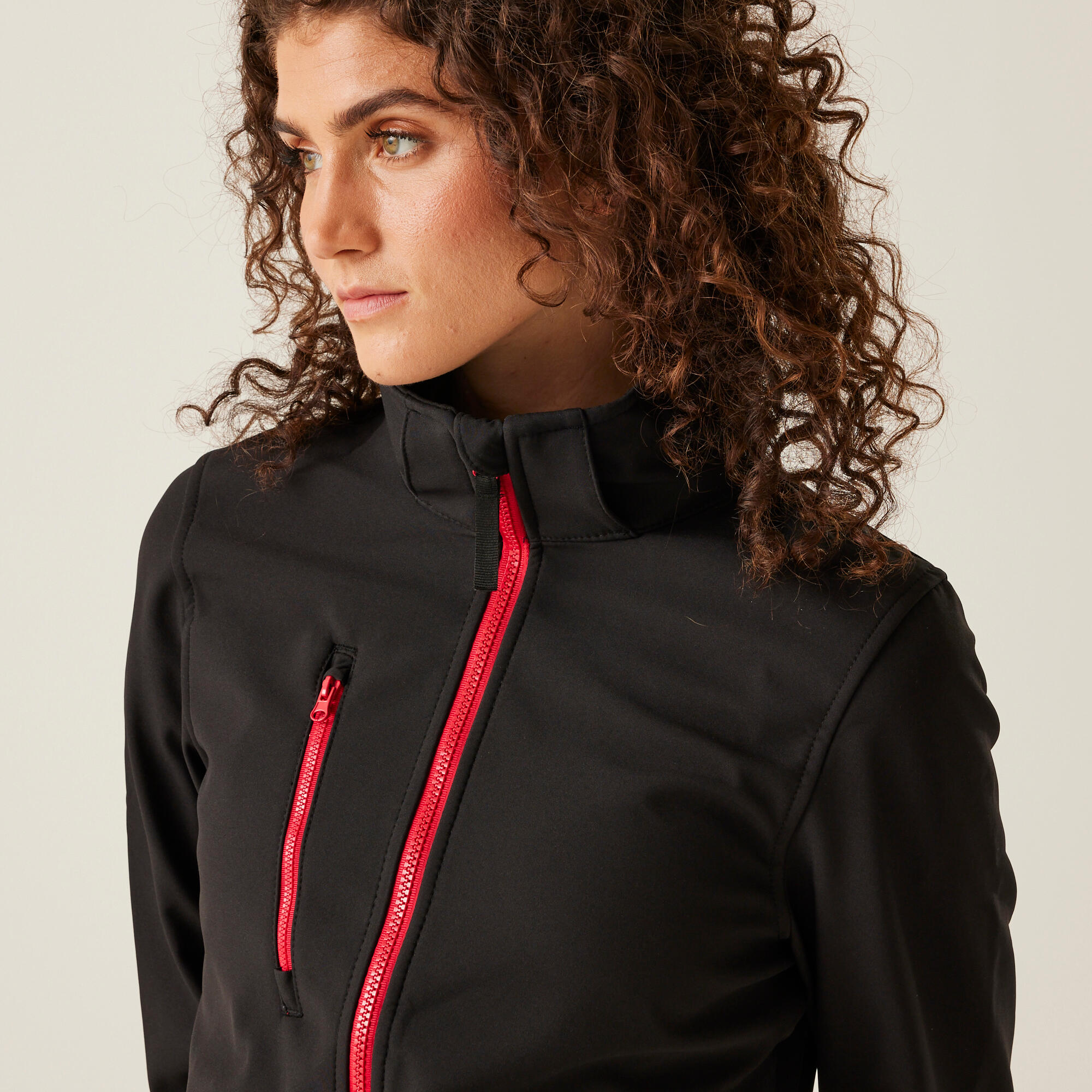 Jas Hiking Dames Waterdicht Ademend Windbestendig 6/6