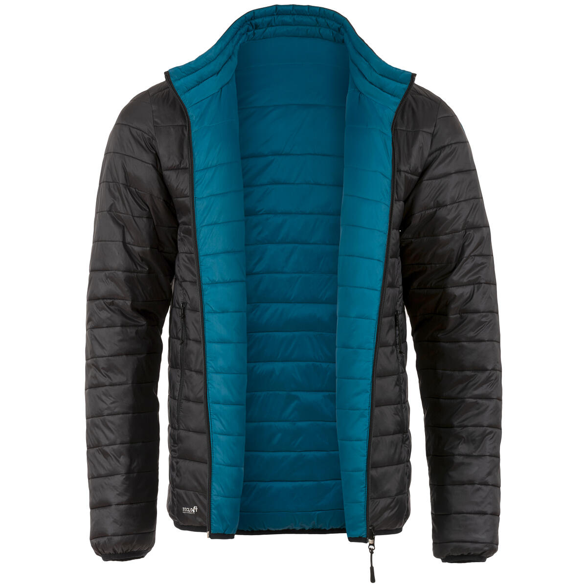 Giacca reversibile da uomo Coll con imbottitura in Tecloft - Nero/Petrolio 6/7