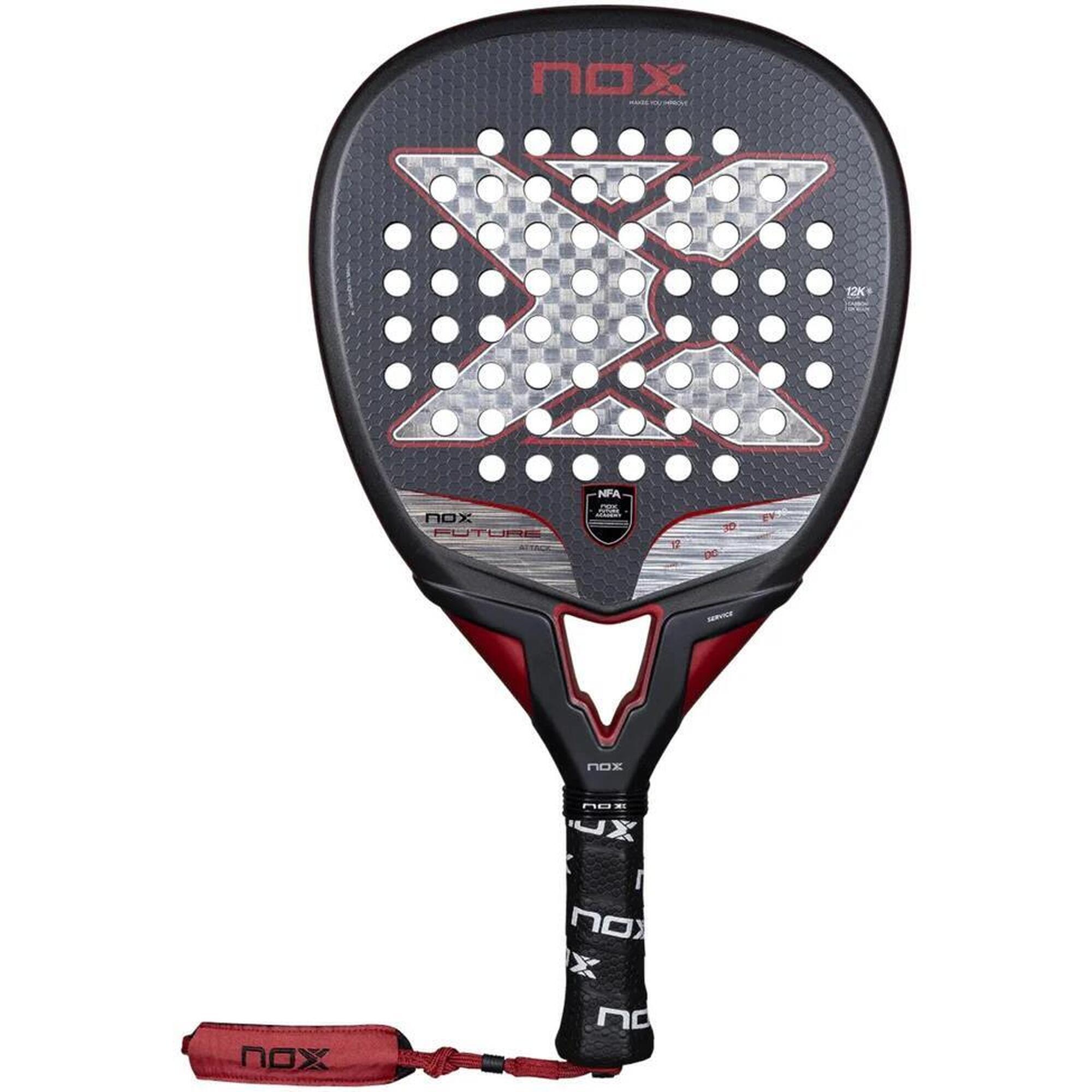Nox - Raquette De Padel Nox Future Attack 12k alum - Raquette De Padel - Noir|rouge - Taille Unique - Decathlon