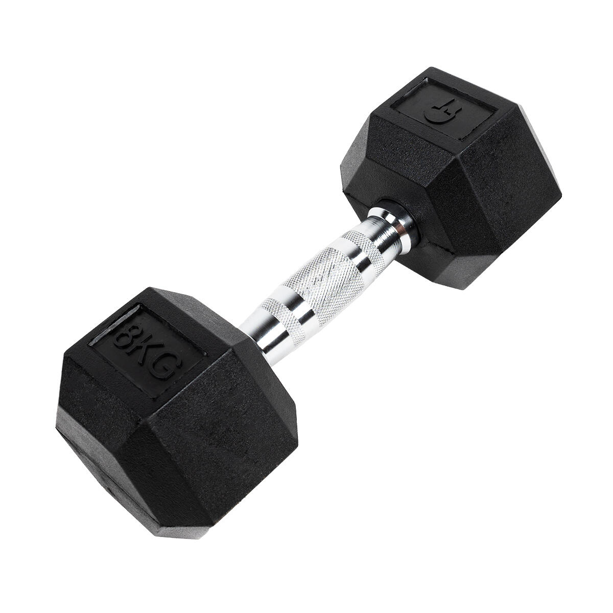 Gladiatorfit - Haltère Hexagonal "hex Dumbbell" En Caoutchouc Gladiatorfit - Haltère - 8 Kg - Decathlon