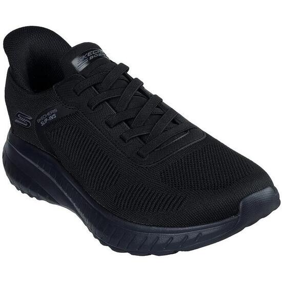 Zapatillas Skechers Bob Squad Chaos - Solid Step, Negro, Hombre