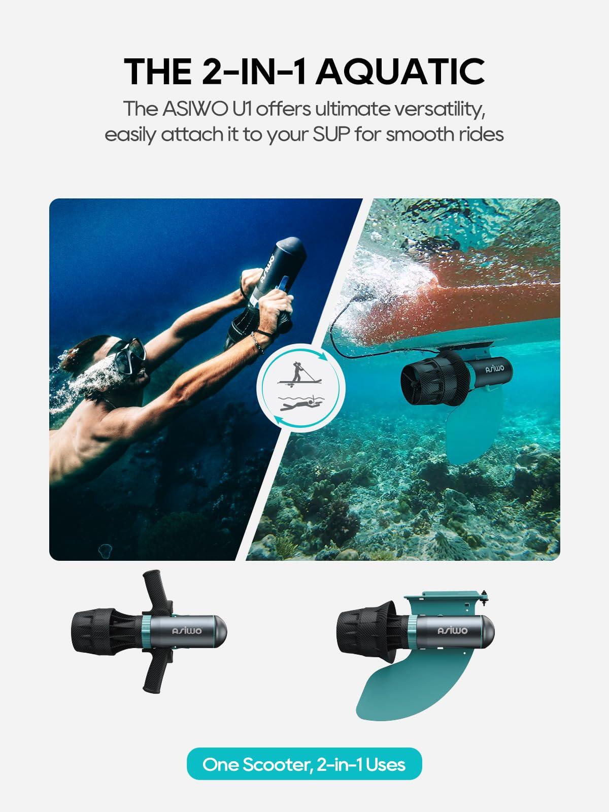 Scooter Subacqueo Universale ASIWO U1 2/8