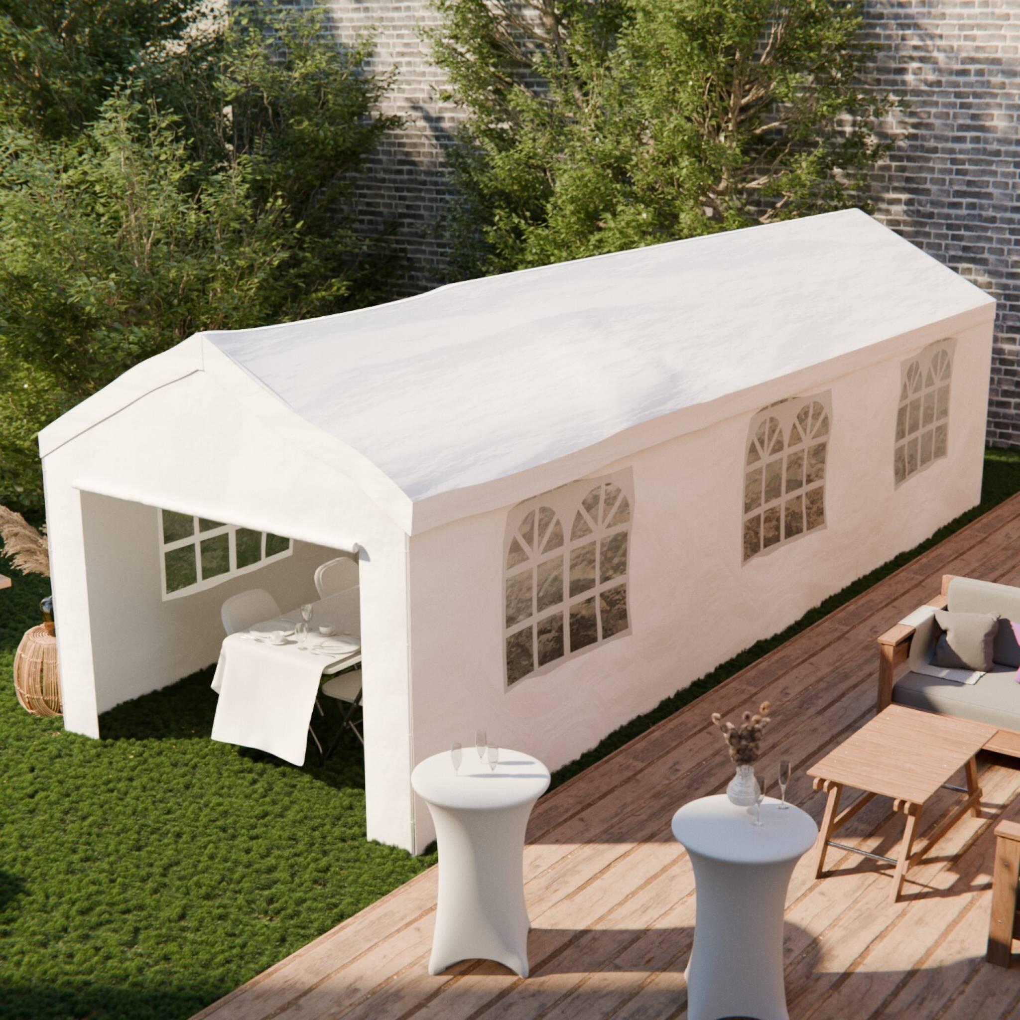 3x9m tenda de receção, Branco 2/5