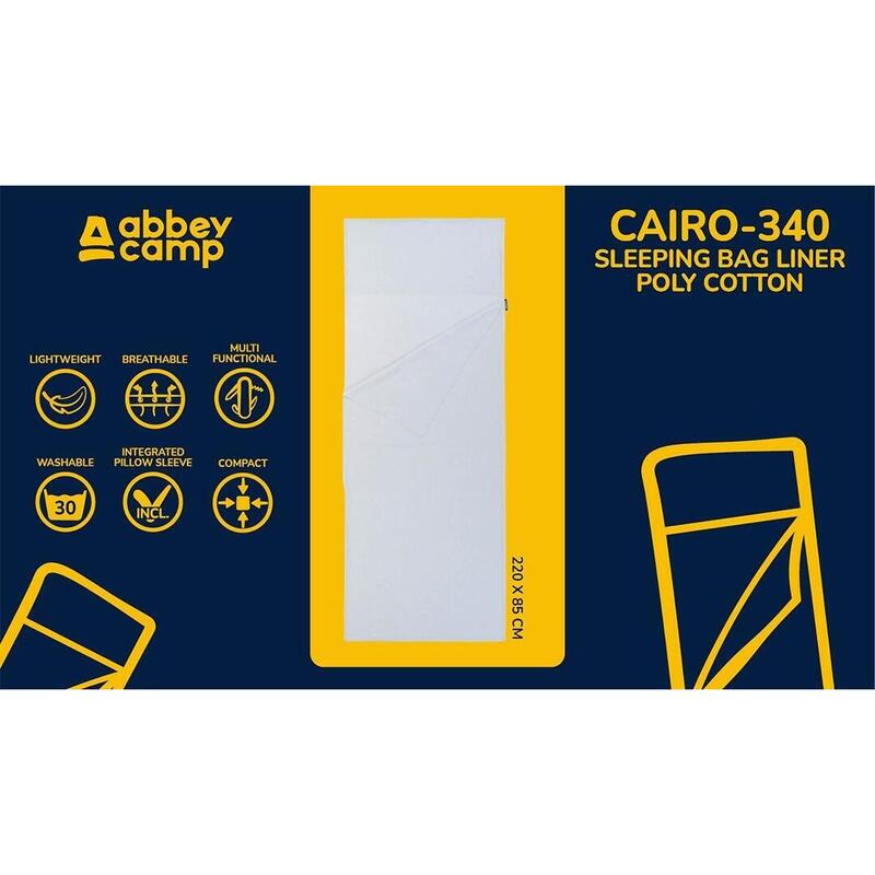 Sac de cearșaf - Căptușeală pentru sac de dormit - 220 x 85 cm