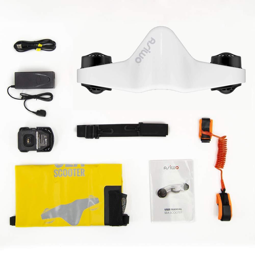 Scooter Submarina-Patinete Subacuático Eléctrico-Dual Motor-para Bucear Nadar 7/9