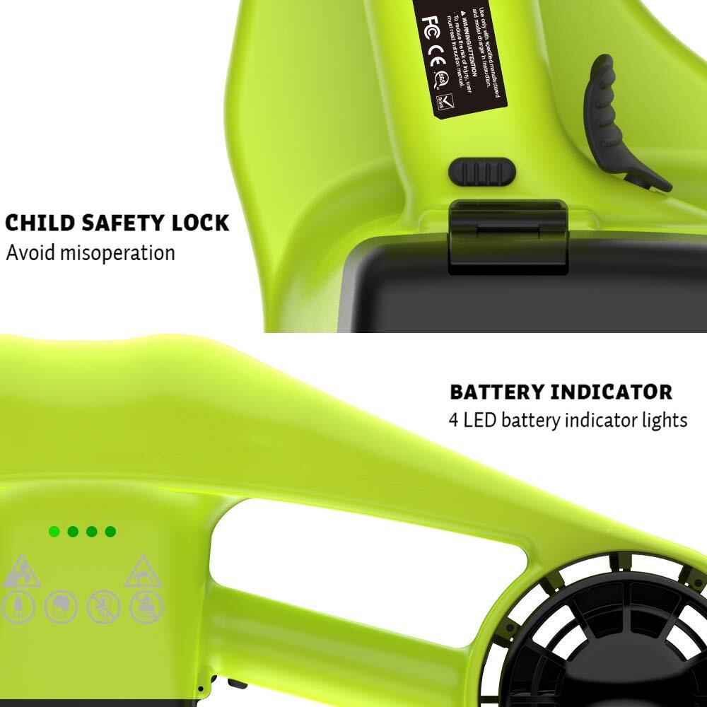 Scooter Submarina-Patinete Subacuático Eléctrico-Dual Motor-para Bucear Nadar 4/9