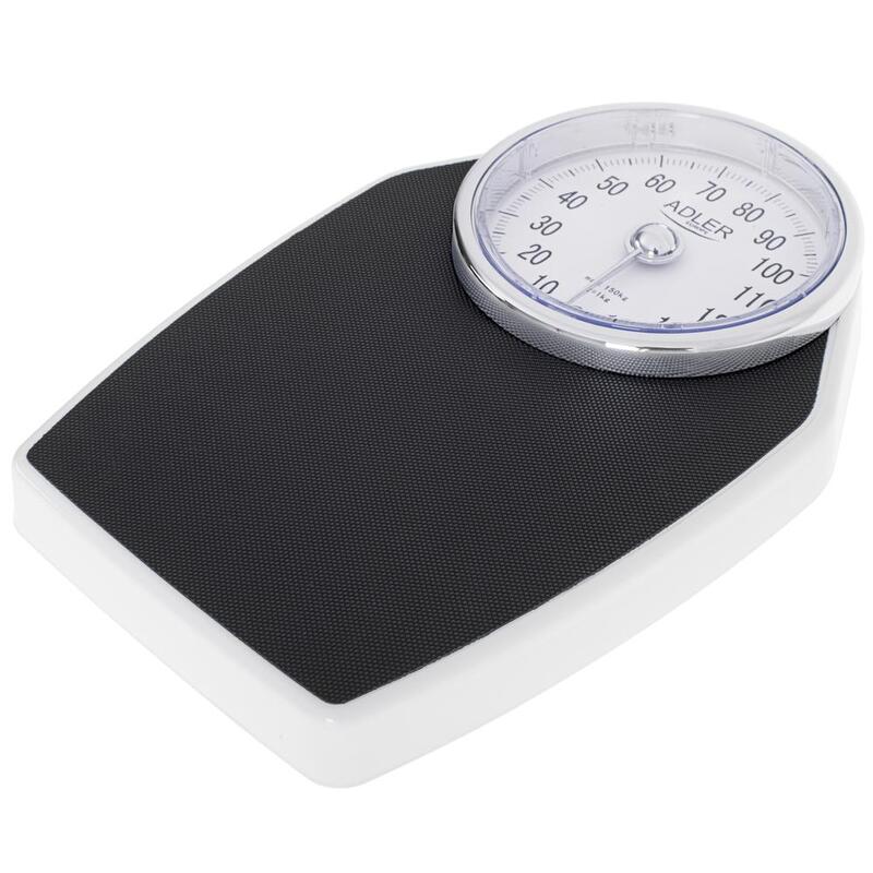 Cantar de baie mecanic Adler AD 8177, max 150 kg, 1 kg acuratete (Negru)