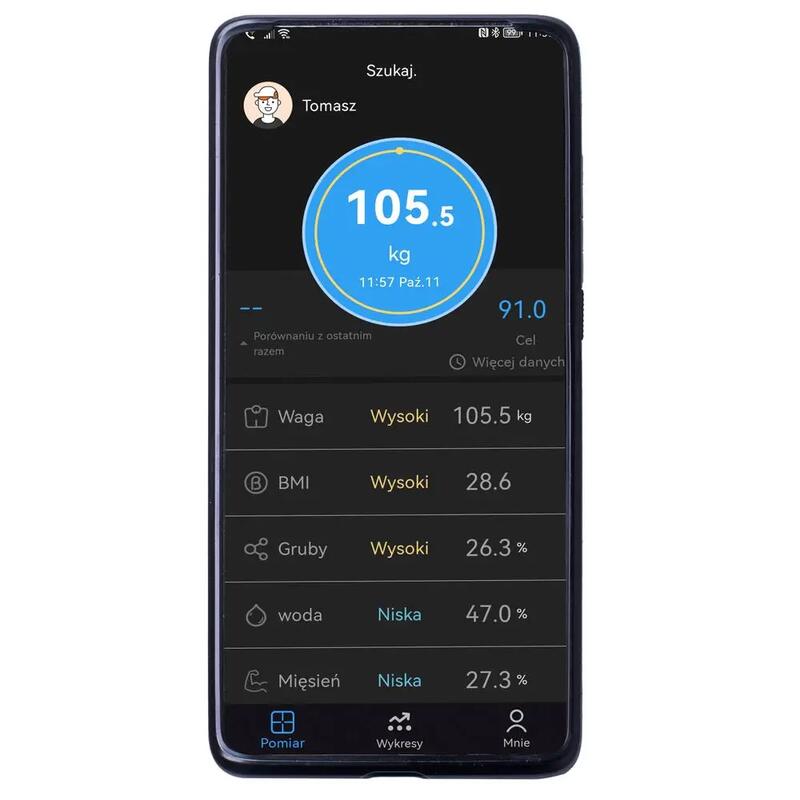 Cantar de baie Adler AD 8187, max 180 kg, Ecran LED, Masurare BMI (Alb)