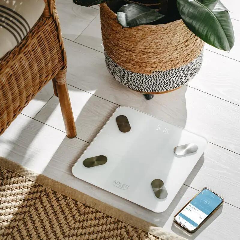 Cantar electronic inteligent de baie Adler AD 8186, Bluetooth, Tuya 5/6