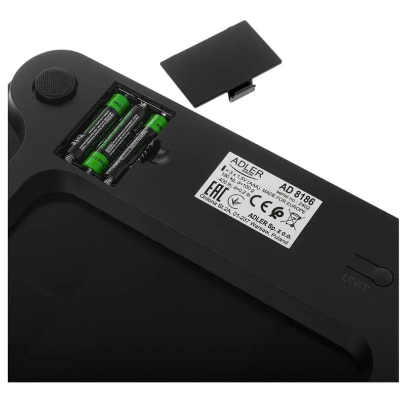 Cantar electronic inteligent de baie Adler AD 8186, Bluetooth, Tuya