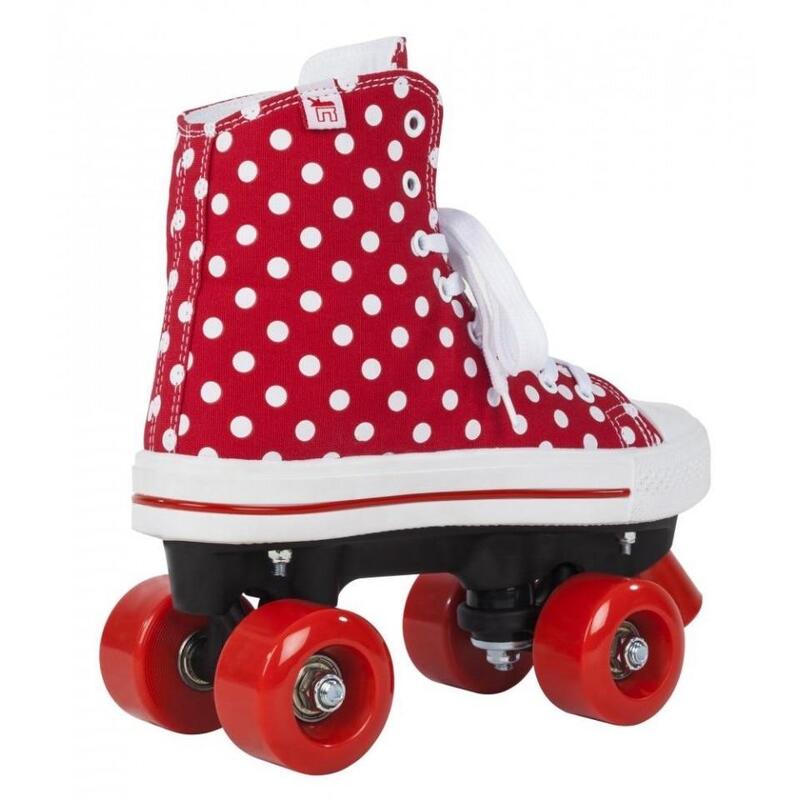 Role Rookie Canvas High Polka Dots, 39 (Rosu/Alb)