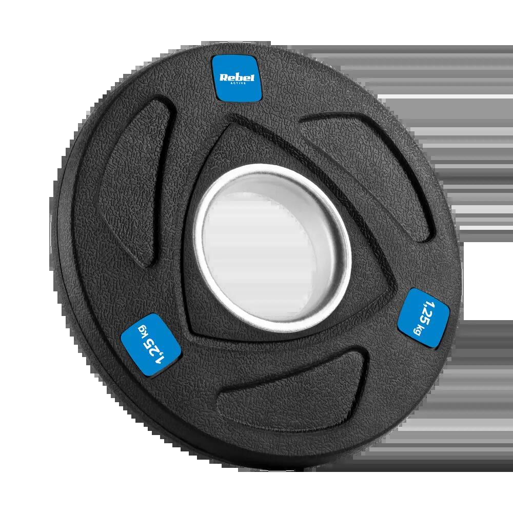 Obciążenie żeliwne olimpijskie zestaw 4x1,25kg 5kg 51mm talerze Rebel 2/7