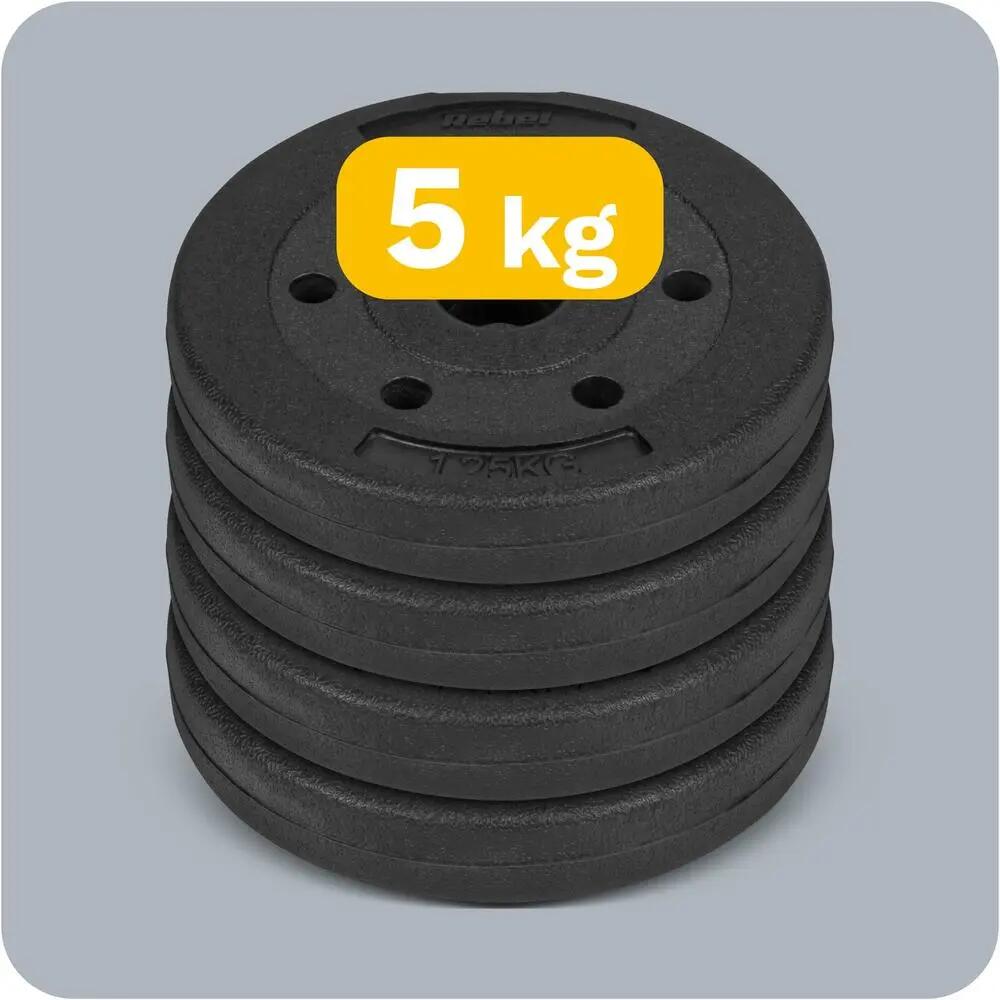 Obciążenie bitumiczne zestaw obciążeń 4x1.25kg 5kg 31mm talerze Rebel 6/7